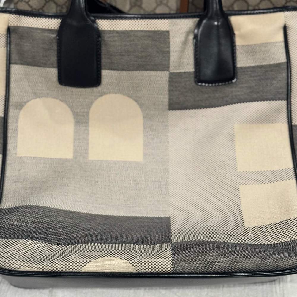 Bally Black Textured Handbag - Picture 2 of 8